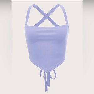 Lace Up Rib Knit Cami Top